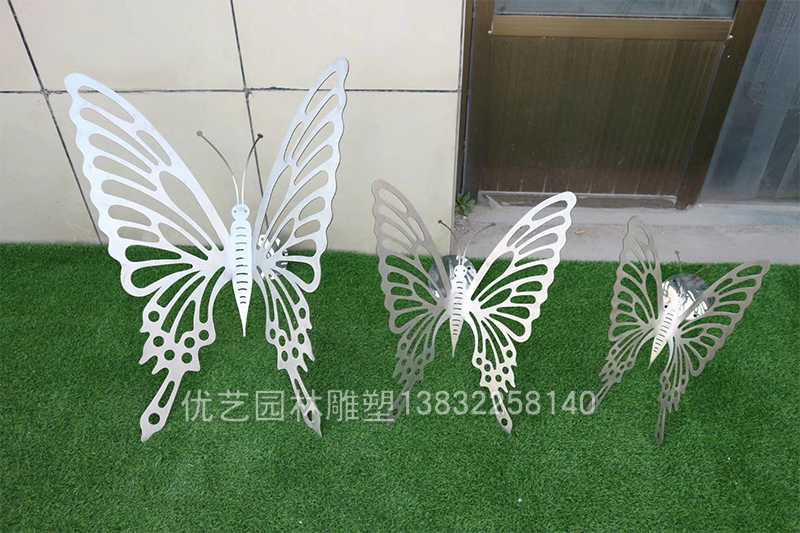 星空体育娱乐莱切赞助商加工厂,不锈钢蝴蝶摆件