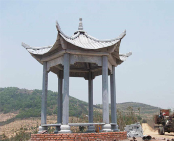 中式石雕凉亭
